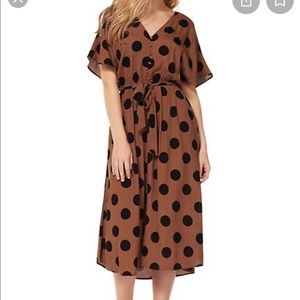 NWT Dex Polka Dot MIDI Dress